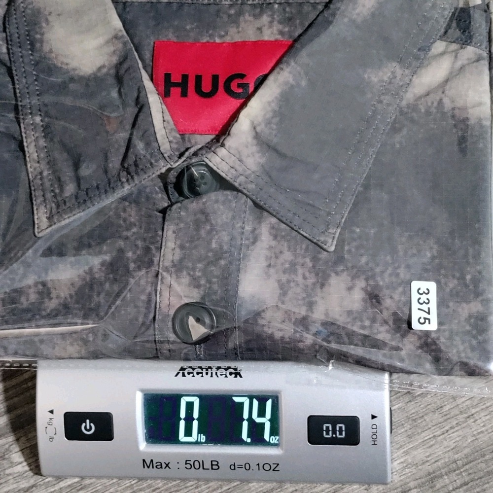 Hugo Boss Eratino Mens Shirt Medium Multi Color Short Sleeve Casual Worn Once - Picture 13 of 13